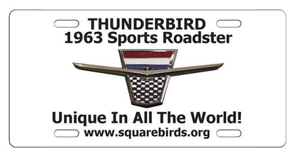Squarebirds.Org Thunderbird License Plates 1955 - 2005
