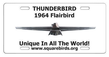 Squarebirds.Org Thunderbird License Plates 1955 - 2005