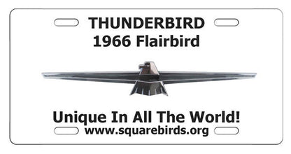 Squarebirds.Org Thunderbird License Plates 1955 - 2005