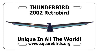 Squarebirds.Org Thunderbird License Plates 1955 - 2005