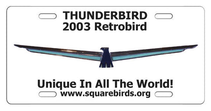 Squarebirds.Org Thunderbird License Plates 1955 - 2005