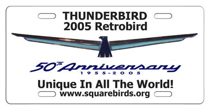 Squarebirds.Org Thunderbird License Plates 1955 - 2005