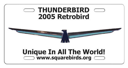 Squarebirds.Org Thunderbird License Plates 1955 - 2005